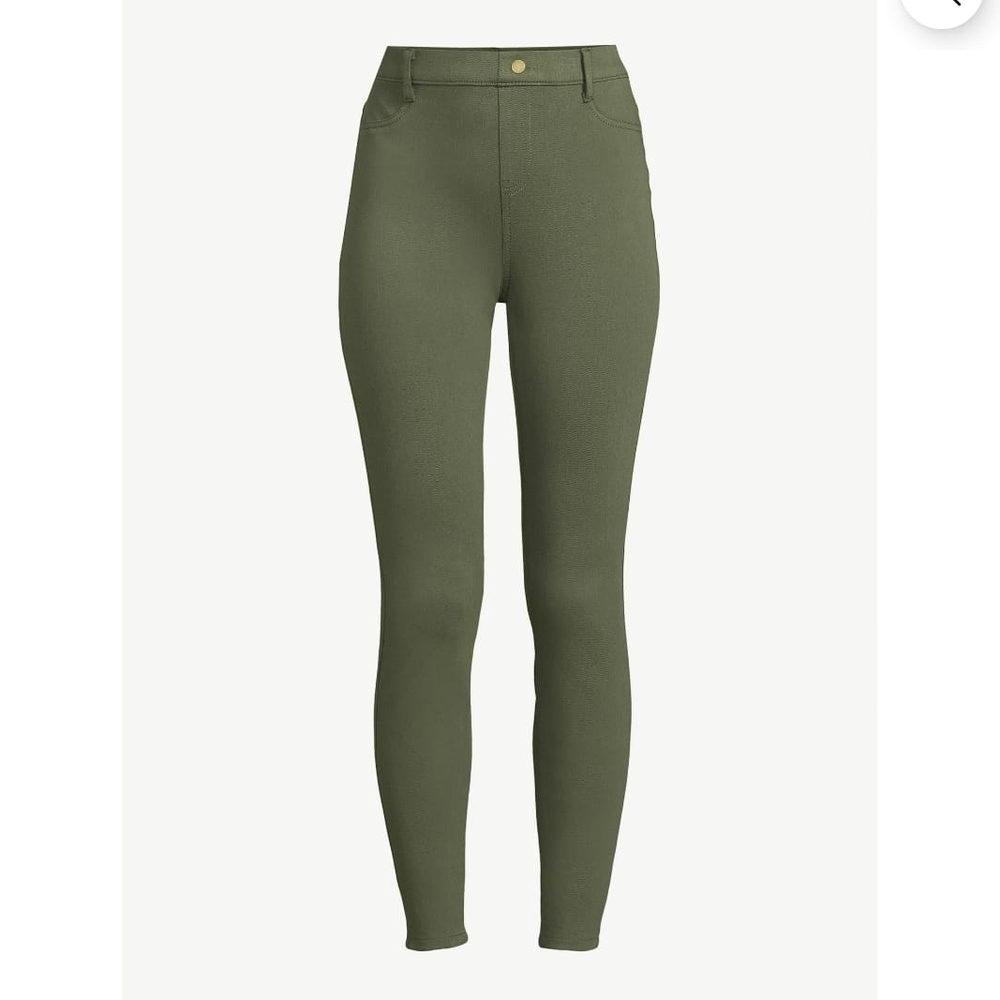 Time and Tru Women's Skinny Pants in Olive